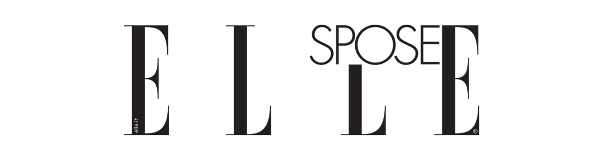 Home 6 Black text on a white background reads ELLE SPOSE, with ELLE in large serif letters on both sides and SPOSE in smaller, thin letters above the second ELLE, reflecting a refined photographer portfolio style ideal for a Destination Wedding in Italy Portfolio.